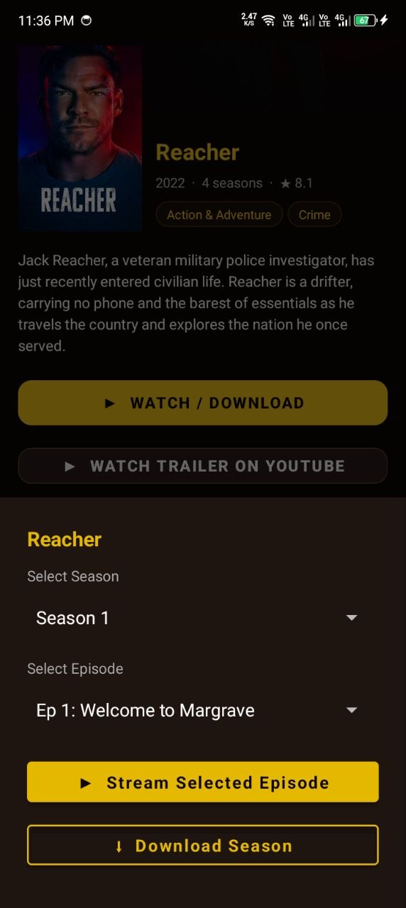 NothingMovieStore: Movie details