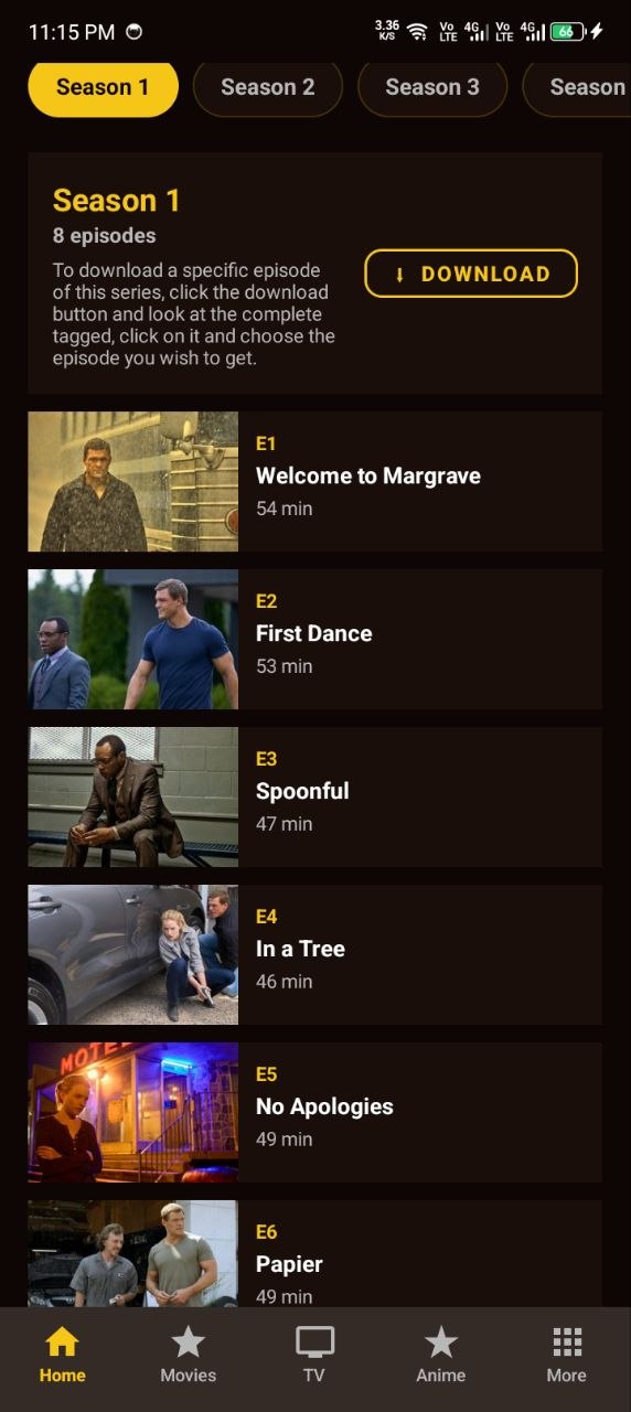 NothingMovieStore: Season details