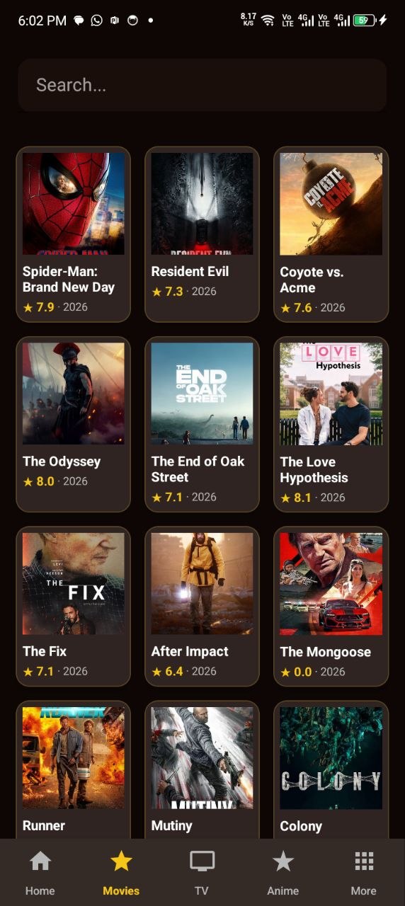 NothingMovieStore: Movie list